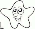 Étoile souriant