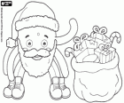 Pypus Santa Claus avec le sac de cadeaux de Noël