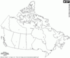 Carte du Canada. Capitale: Ottawa. Pays situé en Amérique du Nord entre les océans Pacifique, Arctique et Atlantique. Le deuxième plus grand pays du monde