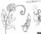 Blackie au jardin. Black Snail au jardin. Blackie et les plantes, les phacelias