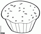Un muffin, un produit de pâtisserie pour le petit déjeuner