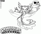 Skylander Hex, un elfe noir femelle. Skylanders Morts vivants