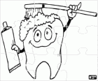 Casse-tête d'hygiéniste dentaire, se brosser les dents