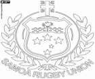 Logo de l'équipe nationale de rugby de Samoa, Manu Samoa. Emblème, la Croix du Sud