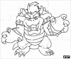 Casse-tête de Bowser ou Roi Koopa, le principal ennemi dans les jeux de Mario