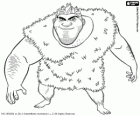 Grug Crood, un homme préhistorique qui veut protéger sa famille, les Croods