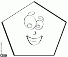 Pentagone avec visage