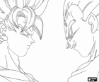 Goku et Vegeta, face à face