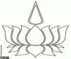 Fleur de Lotus et de l'âme, un symbole du bouddhisme