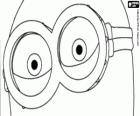 Yeux de Minion avec les lunettes