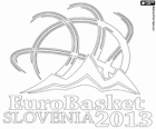 Logo EuroBasket 2013 Slovénie. Championnat d'Europe Basket-ball 2013. FIBA Europe