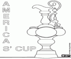 La Coupe de l'America. Le trophée de la compétition mondiale de la voile plus important