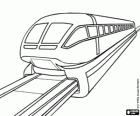 Un modern train électromagnétique
