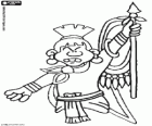 Un guerrier de l'ancien Empire Aztèque