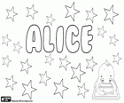 Alice. Nom d'origine germanique et française, sa signification est la noblesse