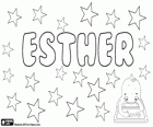Esther, nom d'origine hébraïque. Sa signification est Étoile