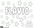 Flavio, nom d'origine latine. Sa signification est blonde
