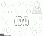 Ida, nom d'origine germanique et nordique. Leurs significations sont travail et action