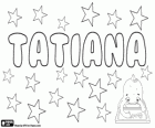 Tatiana, nom slave d'origine latine, dérivé de Tatianus, Tatius