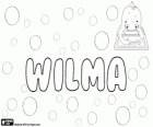 Wilma, nom d'origine germanique. Diminutif de Wilhelmina