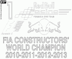 Red Bull Racing, Champion du monde des constructeurs FIA 2013. Quatre championnats consécutifs