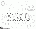 Rasul, nom d'origine arabe. Sa signification est le Messager