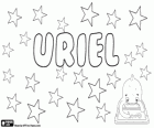 Uriel, nom d'origine hébraïque. Le nom d'un archange, sa signification est l'ange de lumière