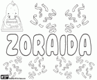 Zoraida, nom d'origine arabe. Sa signification est l'éloquent
