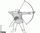 Un Archer, un soldat médiéval armé d'un arc