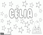 Celia, nom d'origine latine. Dérivé du Latin Caelum, son sens est le ciel