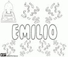 Emilio, nom d'origine latine, dérivé de Aemilius. Ou le nom d'origine grecque, dérivé de Aimilios