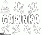 Gabinka, nom d'origine hébraïque. Féminin singulier de Gabriel