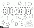 Giorgia, nom d'origine grecque. Vient de Georgios