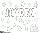 Jayden, nom d'origine anglaise. Créé avec la combinaison des noms Jay et Hayden