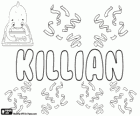 Killian, nom d'origine celtique. Variante du nom Cillian