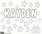 Kayden, variante de noms comme Cade et Kaden