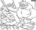 L'arbre de Noël et l'abominable homme des neiges