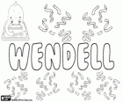 Wendell, nom d'origine allemande. Wendell, dérivé de Wendel, variante de Wendelin
