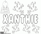 Xanthie, nom d'origine grecque. Variante du nom Xanthe