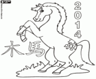2014, l'année du cheval en bois. Selon le calendrier chinois, du 31 janvier 2014 au 18 février 2015