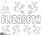 Elizabeth, nom d'origine hébraïque provenant d'Elisheva. Sa signification est que mon Dieu ya abondance