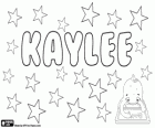 Kaylee, nom avec différentes origines possibles. Nom composé avec la combinaison de Kay et Lee. Variante de Kayla