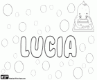 Lucia, nom d'origine latine. Sa signification est la première lumière du matin