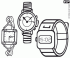 Trois types de montres