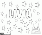 Livia, nom d'origine latine. Dérivé du Latin Livius, sa signification est l'envie. Aussi une abréviation d'Olivia
