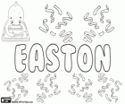 Easton, nom d'origine anglaise. Ce nom a plusieurs origines possibles et les significations en vieil anglais
