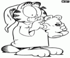 Garfield et Pooky sont prêts à s'endormir