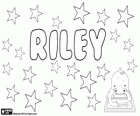 Riley, nom d'origine gaélique. Sa signification est courageuse