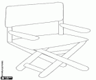 La chaise du réalisateur, une chaise pliage de tissu