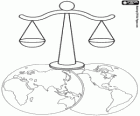 Journée mondiale pour la Justice internationale, le 17 juillet. La balance est le symbole de la Justice dans le monde